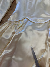 40s Liquid Satin Wedding Dress With Train
