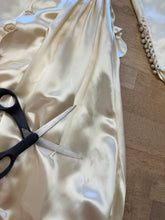 40s Liquid Satin Wedding Dress With Train