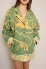 90s Western Novelty Print Wool Jacket