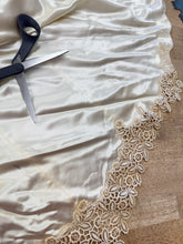 40s Liquid Satin Wedding Dress With Train