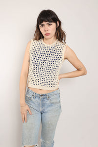 60s Woven Sweater Top