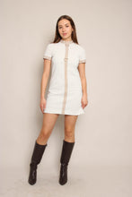 70s Gold Loop Mod Dress