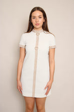 70s Gold Loop Mod Dress