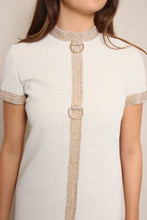 70s Gold Loop Mod Dress