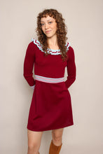 70s Flutter Collar Mini Dress