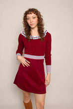 70s Flutter Collar Mini Dress