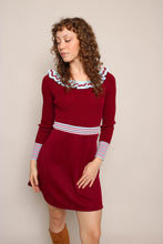 70s Flutter Collar Mini Dress