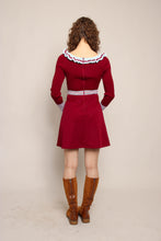 70s Flutter Collar Mini Dress