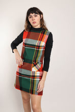 70s Plaid Knit Dress