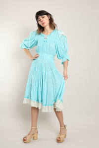 RESERVED 80s Anna Konya Dress Set