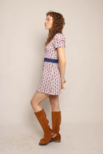 70s Novelty Print Mod Mini Dress