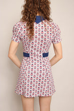 70s Novelty Print Mod Mini Dress