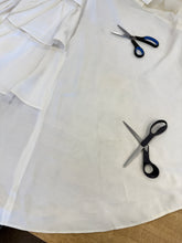 50s Cut-Out Tiered Taffeta Wedding Dress With Train