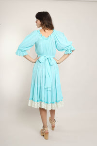 RESERVED 80s Anna Konya Dress Set