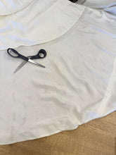 50s Cut-Out Tiered Taffeta Wedding Dress With Train