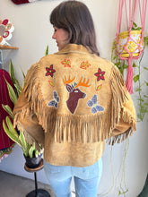 50s Moose Hide Beaded Fringe Jacket