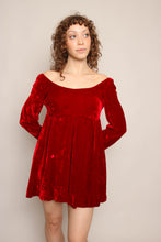 70s Flouncy Velvet Romper