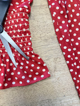70s Red Polka Dot Bell Bottom Set