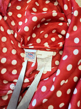 70s Red Polka Dot Bell Bottom Set