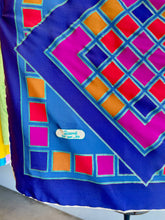 80s Geomtric Silk Scarf