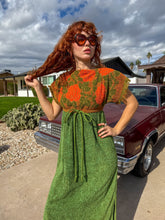 70s Floral Terry Cloth Dress