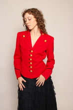 90s Red Military Jacket