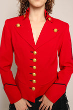 90s Red Military Jacket