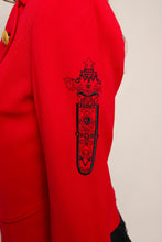 90s Red Military Jacket