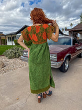 70s Floral Terry Cloth Dress