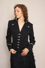 90s Black Military Jacket