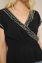 50s Black Gauze Patio Shirt
