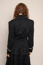 90s Black Military Jacket