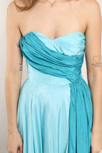 50s Two Tone Taffeta Dress