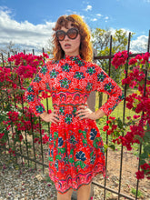 60s Psychedelic Floral Dress