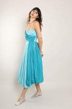 50s Two Tone Taffeta Dress