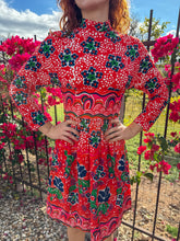 60s Psychedelic Floral Dress