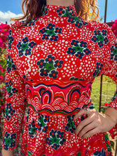 60s Psychedelic Floral Dress