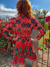 60s Psychedelic Floral Dress