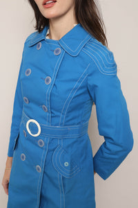 60s Blue Mod Jacket