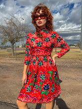 60s Psychedelic Floral Dress