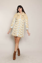 60s Chevron Mink Fur Coat