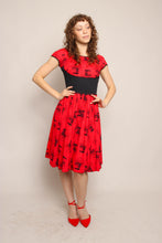 50s Bicycle Print Pinafore Dress