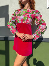 60s Textured Velvet Mini Dress