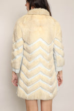 60s Chevron Mink Fur Coat