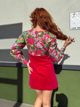 60s Textured Velvet Mini Dress