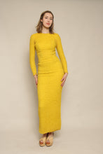 60s Salon Moderne Saks Fifth Ave Yellow Ruffle Chiffon Dress