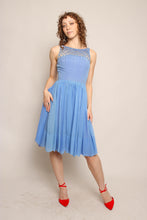 50s Lattice Chiffon Dress