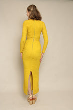 60s Salon Moderne Saks Fifth Ave Yellow Ruffle Chiffon Dress
