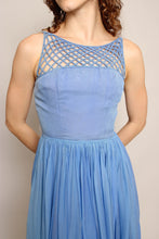 50s Lattice Chiffon Dress