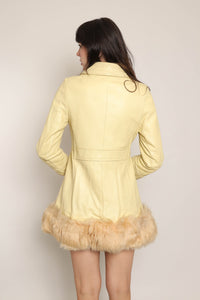 60s Buttercream Leather Jacket